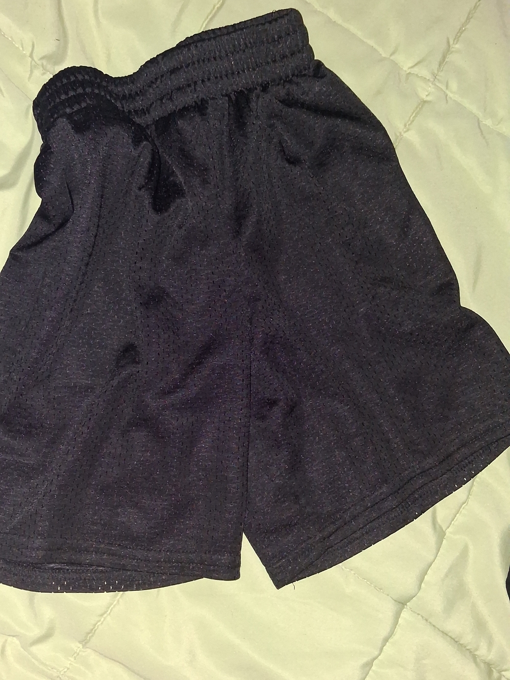Athletic Works Black Polyester Mesh Shorts
